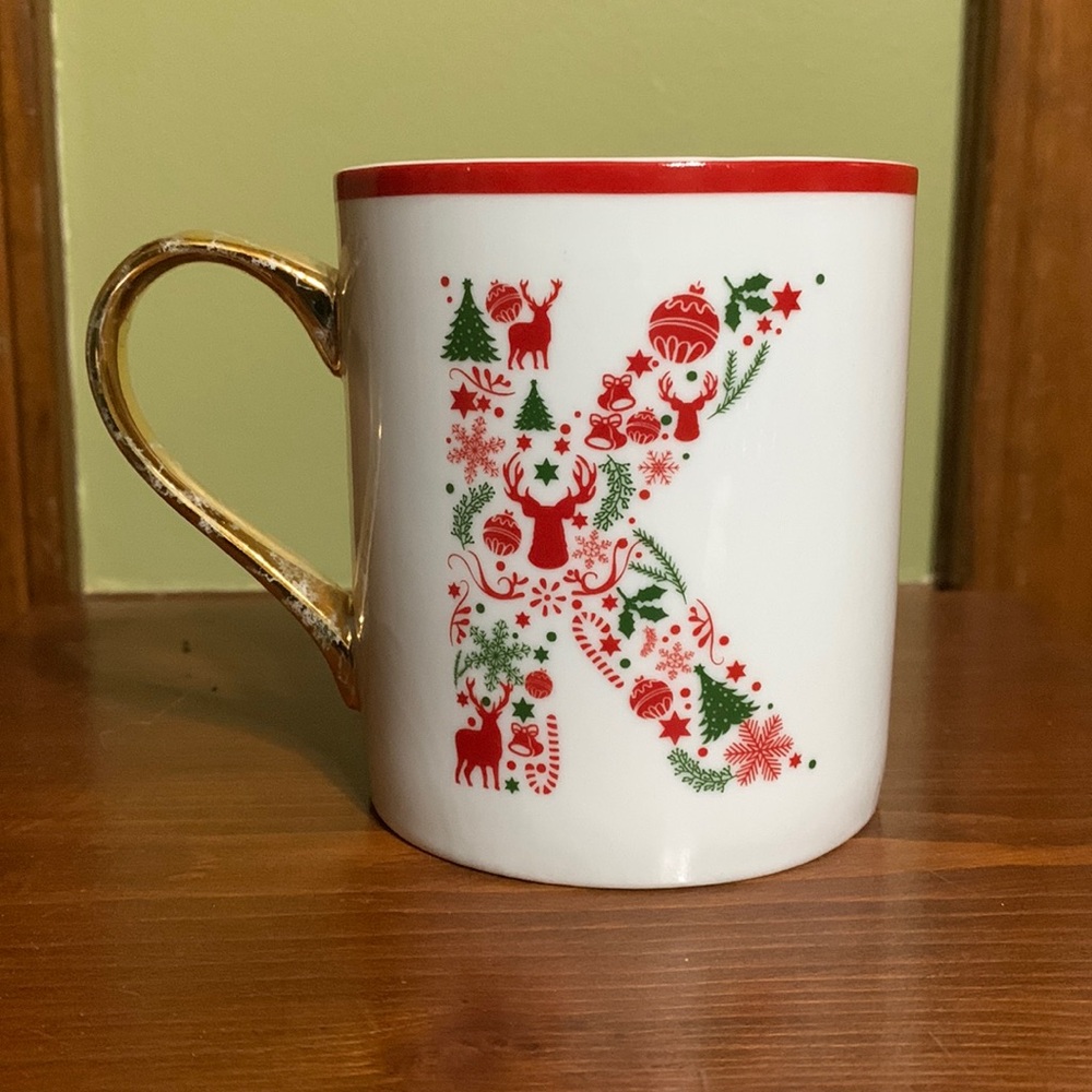 CIROA WITH LOVE ❤️ - Porcelain Coffee Mug with Holiday “K”